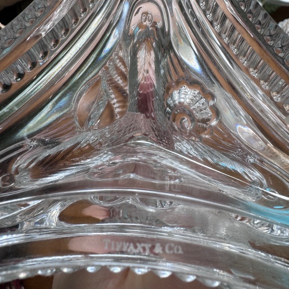 Vintage 2 pairs (4) Tiffany & Co Crystal Dolphin Fish Candlesticks Holder - Picture 7 of 7